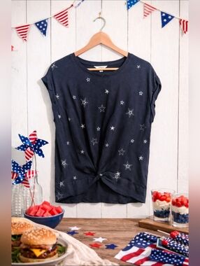 Lucky Brand | Women's Medium | Star Embroidered Shirt